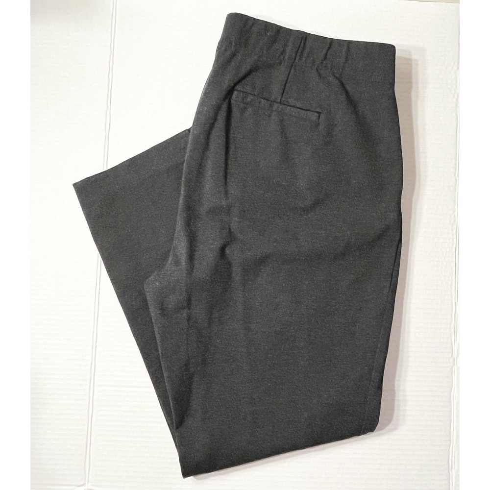 J Jill Ponte‎ Slim Leg Pants Size Large 14 Charcoal Gray Pull On Stretch